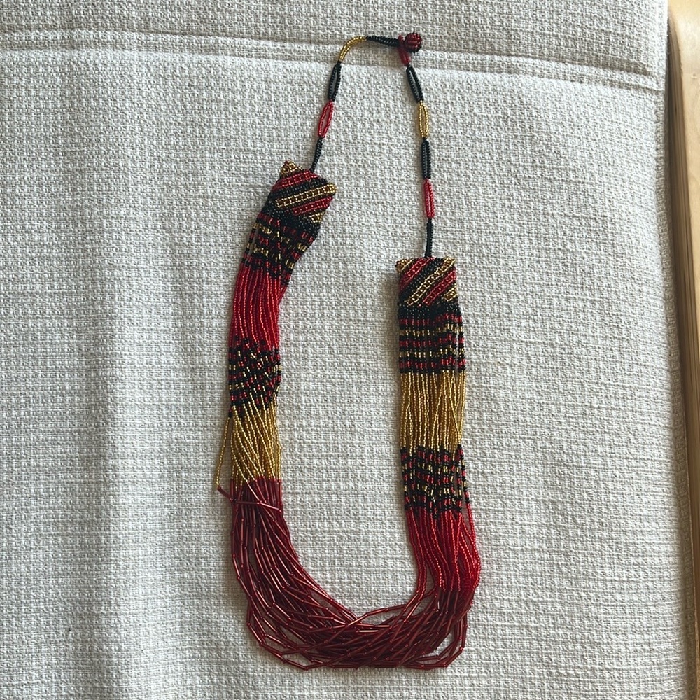 South African Beaded Necklace - Picture 1 of 2